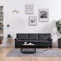 3-Sitzer-Sofa Dunkelgrau Stoff