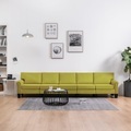 vidaXL 5-Sitzer-Sofa Grün Stoff