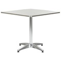 Gartentisch Silbern 80 x 80 x 70 cm Aluminium