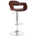 vidaXL Barhocker Braun Kunstleder