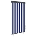 vidaXL, vidaXL Außenrollo 80 x 250 cm Blau und Weiß