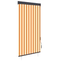 vidaXL, vidaXL Außenrollo 100 x 250 cm Weiß und Orange