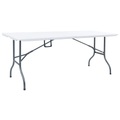 vidaXL Gartentisch Klappbar Weiß 180x72x72 cm HDPE