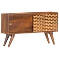 vidaXL Sideboard Honigbraun 88×24×50 cm Massivholz Mango