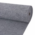 vidaXL Messeteppich Rillen 1,6×20 m Grau