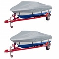 vidaXL Bootspersenninge 2 Stk. Grau Länge 427-488 cm Breite 229 cm
