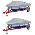 vidaXL Bootspersenninge 2 Stk. Grau Länge 488-564 cm Breite 239 cm