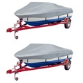 vidaXL Bootspersenninge 2 Stk. Grau Länge 610-671 cm Breite 254 cm