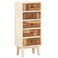 Schubladenschrank 45 x 30 x 105 cm Recyceltes Massivholz