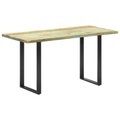 vidaXL Esstisch 140x70x76 cm Altholz Massiv