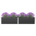 vidaXL Garten-Hochbeet 300 x 100 x 54 cm WPC Grau