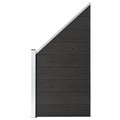 vidaXL Zaunelement WPC 90×(100-180) cm Grau