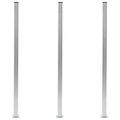 Zaunpfosten 3 Stk. Aluminium 185 cm