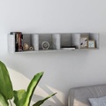 CD-Wandregal Betongrau 100 x 18 x 18 cm Spanplatte