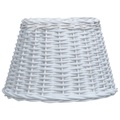 vidaXL Lampenschirm Korbweide 30 x 20 cm Weiß