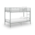 Etagenbett Grau Metall 90x200 cm