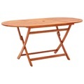 vidaXL, vidaXL Gartentisch Klappbar 160×85×74 cm Eukalyptus Massivholz