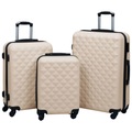 Diverse Hardware, Hartschalen-Trolley-Set 3 Stk. Golden ABS