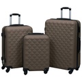Diverse Hardware, Hartschalen-Trolley-Set 3 Stk. Braun ABS