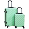 vidaXL Hartschalen-Trolley-Set 2 Stk. Minzgrün ABS