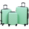 vidaXL, vidaXL Hartschalen-Trolley-Set 3 Stk. Minzgrün ABS