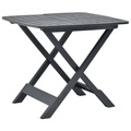 Gartentisch Klappbar Anthrazit 79 x 72 x 70 cm Kunststoff