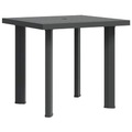 Gartentisch Anthrazit 80 x 75 x 72 cm Kunststoff