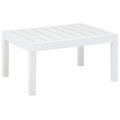 vidaXL Gartentisch Weiß 78×55×38 cm Kunststoff