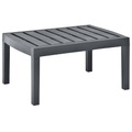 vidaXL Gartentisch Anthrazit 78×55×38 cm Kunststoff