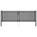vidaXL Gartentor Stahl 4x1,5 m Anthrazit