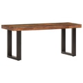 vidaXL, vidaXL Sitzbank 110 cm Altholz und Stahl