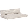 Diverse Hardware, Palettensofa-Auflage Hellbraun Stoff Patchwork
