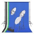 vidaXL, vidaXL Fotostudio-Kit mit Hintergrund und Beleuchtungsset
