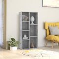 vidaXL Bücherregal Betongrau 50×25×106 cm Spanplatte