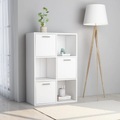 vidaXL Lagerschrank Weiß 60 x 29,5 x 90 cm Spanplatte