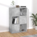 Lagerschrank Betongrau 60 x 29,5 x 90 cm Spanplatte