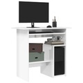 vidaXL Schreibtisch Hochglanz-Weiß 80 x 45 x 74 cm Spanplatte