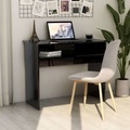 vidaXL Schreibtisch Hochglanz-Schwarz 90×50×74 cm Spanplatte
