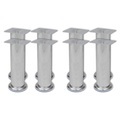 Sofabeine 8 Stk. Rund Chrom 180 mm