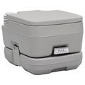 Tragbare Campingtoilette Grau 10 + 10 L