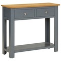 vidaXL Konsolentisch 83x30x73 cm Massivholz Eiche