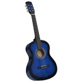 vidaXL Klassikgitarre für Anfänger und Kinder Blau 3/4 36