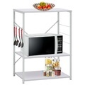 vidaXL Mikrowellenregal Weiß 60×39,6×79,5 cm Spanplatte