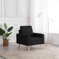 vidaXL, vidaXL Sessel Schwarz Stoff