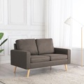 vidaXL, vidaXL 2-Sitzer-Sofa Taupe Stoff