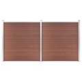vidaXL Gartenzaun WPC 353×186 cm Braun