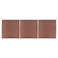vidaXL Gartenzaun WPC 526x186 cm Braun