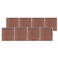 vidaXL, vidaXL Gartenzaun WPC 1391x186 cm Braun