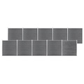 vidaXL Gartenzaun WPC 1737x186 cm Grau