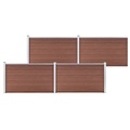 vidaXL Gartenzaun WPC 699x106 cm Braun